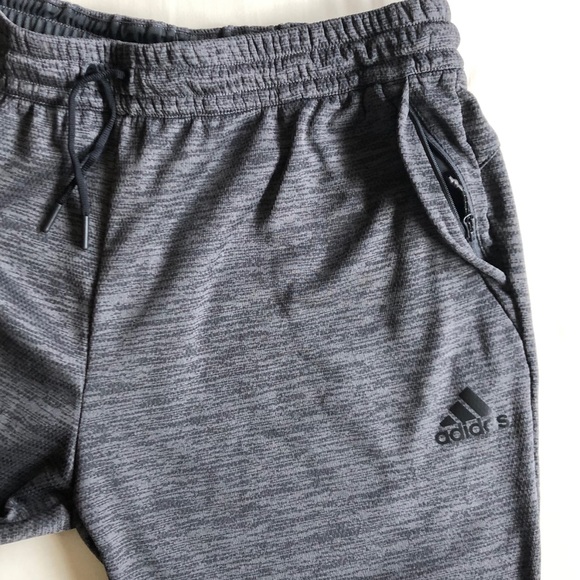 NWT-Adidas Ankle-Zip Fleece Jogger Pants Gray XL - Picture 3 of 10